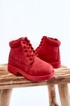 Kids Trappers Boots With Zipper Red Dexter