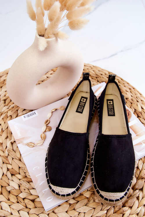 Espadryle Damskie Klasyczne Czarne Big Star JJ274952