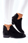 Women's Suede Boots Warmed Black Joaliene