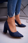 Women's Stiletto pumps Suede Blue Florena