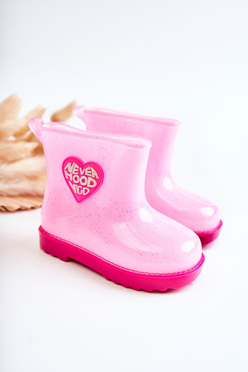 Children's Brocade Galoshes Pink Rain