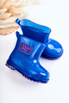 Children's Brocade Galoshes Navy Rain