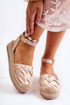 Women's Espadrilles Sandals On The Platform Beige Susane