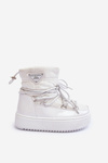 Children's Snow Boots Lined Lace-up White Colina