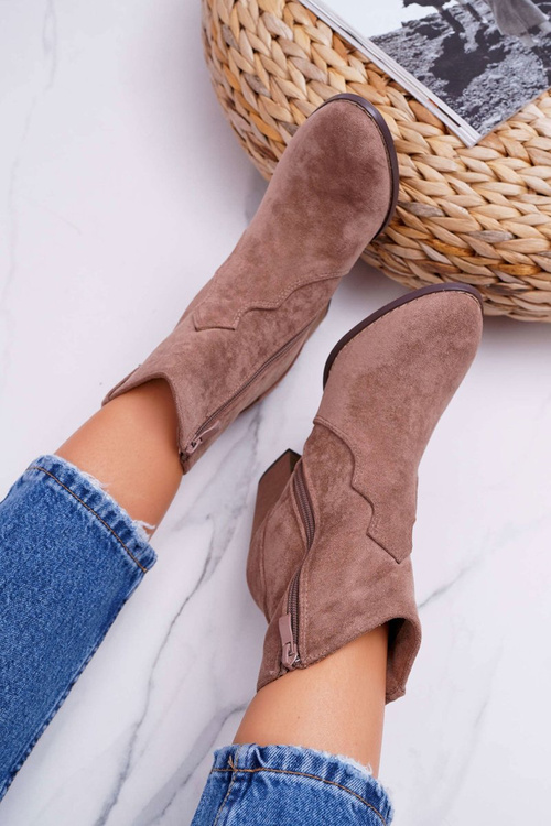 Women's Stiletto Boots Cowboy Khaki Nutriso