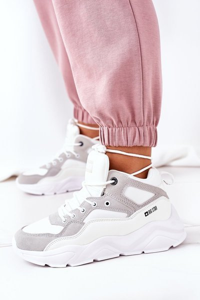 Sneakersy Buty Sportowe Big Star Białe GG274643