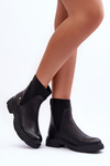 Women's Leather Ankle Boots Black Tannaz