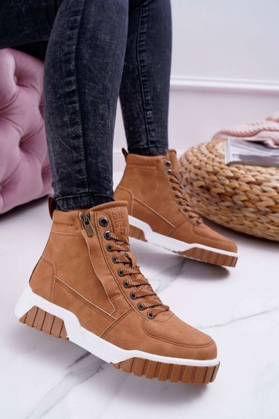 Women's Sports Shoes Big Star High Camel EE274224