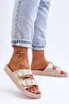Women's Platform Slides Beige Vertigo
