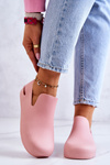 Fashionable Rubber Clogs Pink Meriko