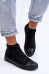 Women's Classic High Top Sneakers Black Remos