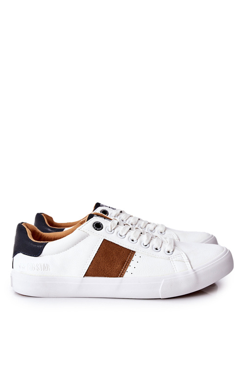 Leather Sneakers Big Star II174037 White-Beige