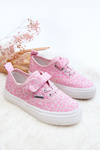 Patterned Children's Lace-up Sneakers Pink Talirena