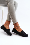 Women's Black Faux Suede Moccasins Adelmarie