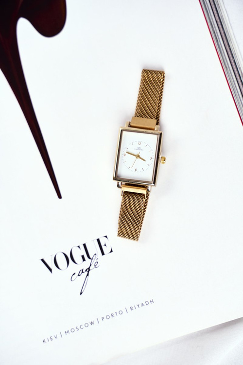 Women's Watch Giorgio & Dario With Magnet Gold Quadro