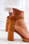 Pumps On A Bar Tied Camel Lettice