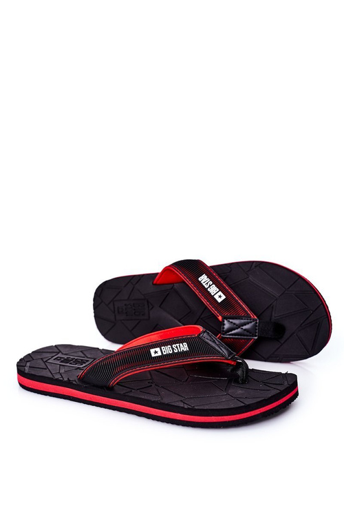 Men's Slippers Flip-Fops Big Star HH174820 Black