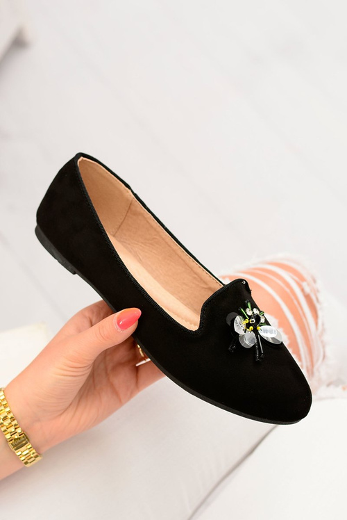 Suede Black Women's Ballerina Lords Lace-ups Veni