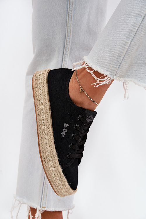Ladies Sneakers With Braiding Lee Cooper LCW-25-44-3216 Black