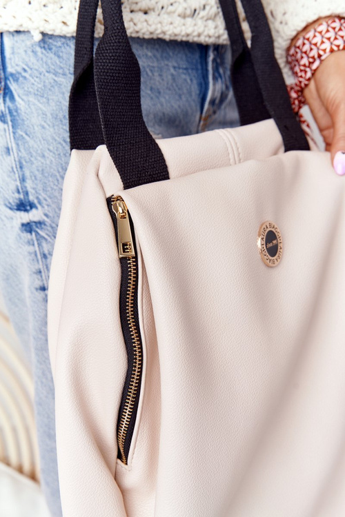 Shopper Shoulder Bag LAURA BIAGGI Beige