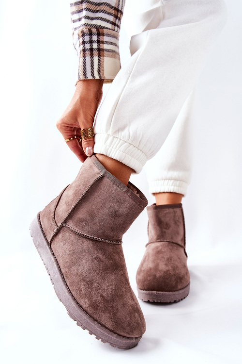 Snow Boots Fleece-lined Brown Vicandi