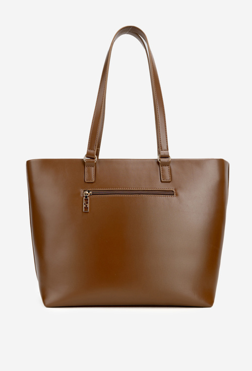 Torebka Zwierzęcy Wzór Shopperka Brązowa NOBO BAG5740-M17