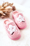 Children's Padded Slippers Stars Light Pink Nelli