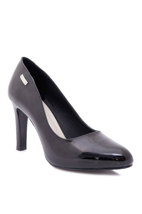 Women's Lacquered Sergio Leone Stiletto pumps Black Campbell