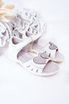 Child's Velcro Sandals White My Heart