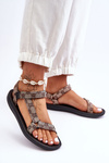 Women's Patterned Sport Sandals Brown Ultimate