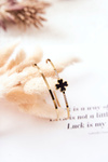 Steel Bracelets Clover Black and Gold