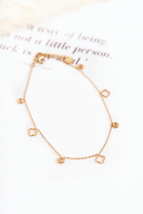 Leg Bracelet With Pendants Gold