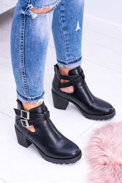 Black Cutout Brooklyn Boots