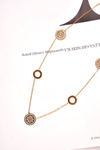 Women's Gold Oriental Necklace Circle Viola