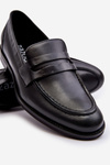 Men's Leather Loafers Zazoo 1570/1 Black
