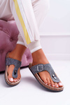Women's Flip Flops Dark Grey Flip Flops Baisan