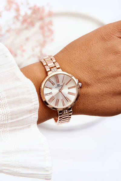 Zegarek Damski Z Jasną Tarczą Giorgio&Dario Różowe Złoto