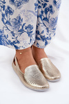 Perforated Ballerinas Made Of Natural Leather Artiker 56C2694 Gold