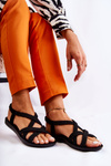 Women's Braided Sandals Black Marell