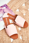 Women's Flat Flip Flops Pink Mimios