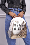Classic Women's Backpack Nobo White Gold NBAG-I1990-CM00
