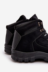 Men's Warm Lined Trekking Shoes Black Dysasha