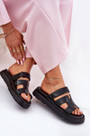 Women Sandals Made Of Natural Leather On Platform Zazoo 40440 Black