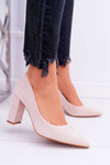 Beige Suede Satisfied pumps