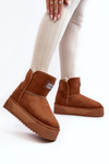 Vegan Platform Snow Boots D.Franklin DFSH371004 Brown