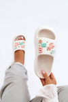 Women's Soft Foam Slippers with Decorations White Lorie