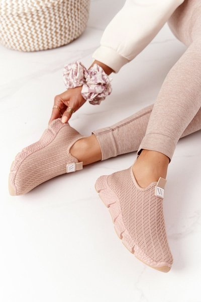 Women's Slip-on Sneakers Beige Marathon