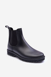 Women's Slip-On Matte Galoshes Black Helinca