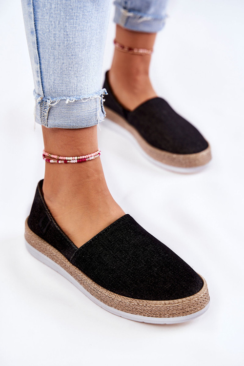 Women's Sneakers Slip On Big Star KK276008 Black