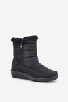 Women's Snow Boots With Zipper And Fur Black Fiorittia